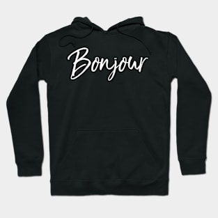 Bonjour #minimal #design #kirovair #buyart Hoodie